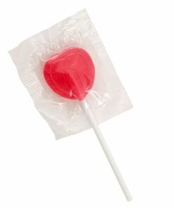 Flat Heart Lollipops