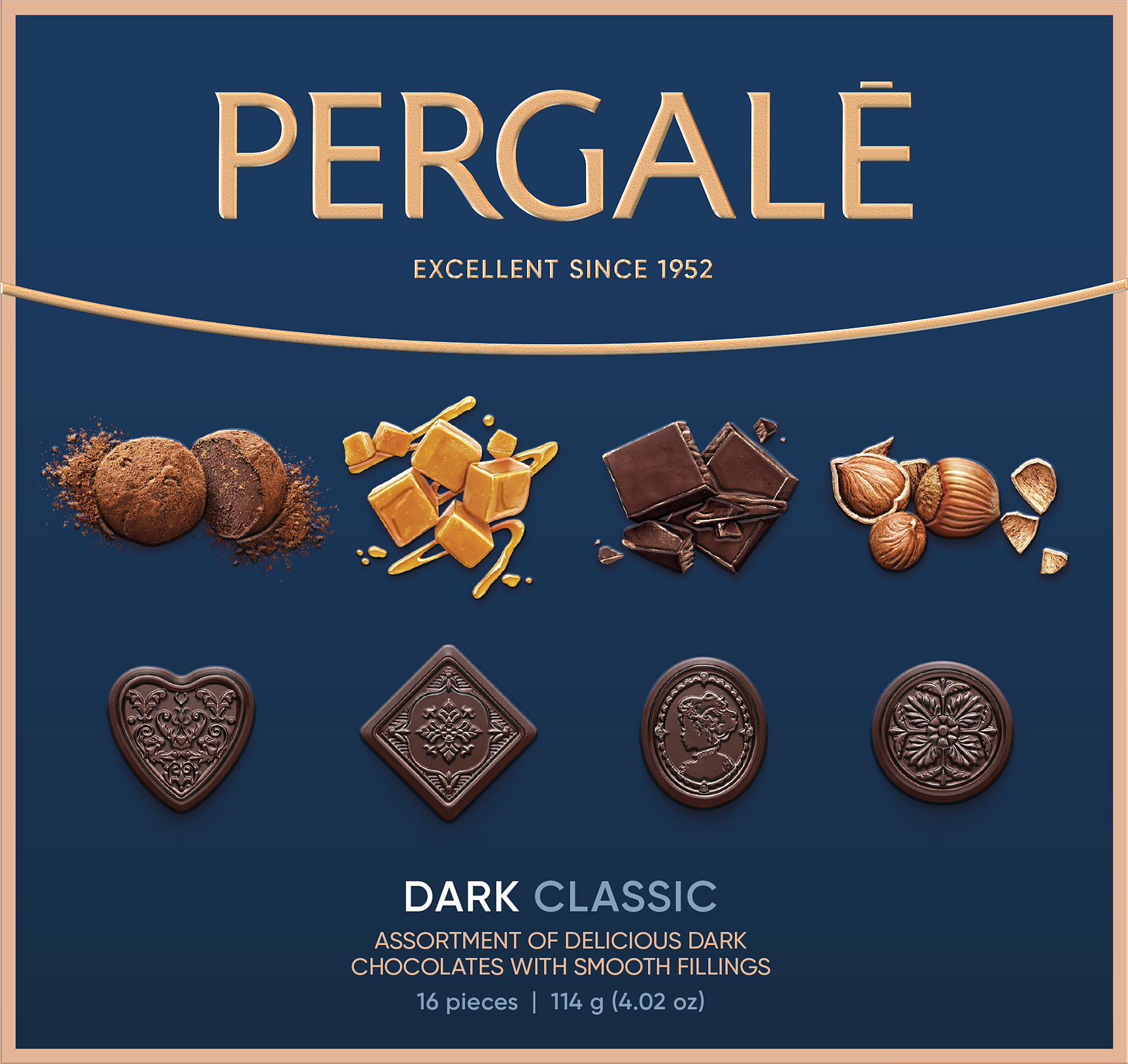 Buy DARK CLASSICS CHOCOLATE BOX (PERGALE) 113G onine from Sweet 4 All