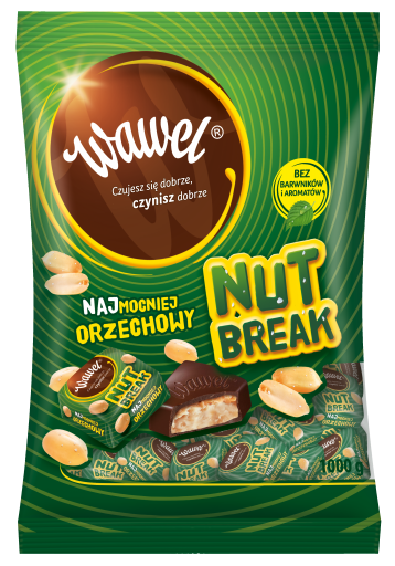 Wawel Orzechowe Nut Break (Milk Choć & Nuts) 250g