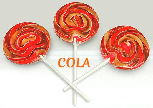 Cola Swirl Lollipop