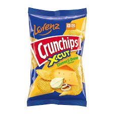 Lorenz Crunchchips X-cut Cheese & Onion