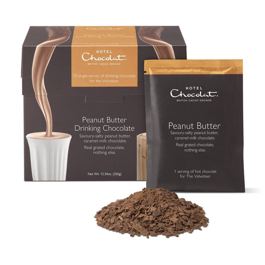 Hotel Chocolat Peanut Butter Drinking Chocolate 140g Bag (4 servings)