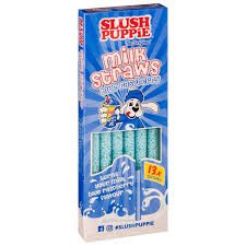 Slush Puppie Blue Raspberry Milk Straws