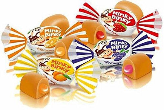 Minky Binky Toffee With Jelly Filling 100g