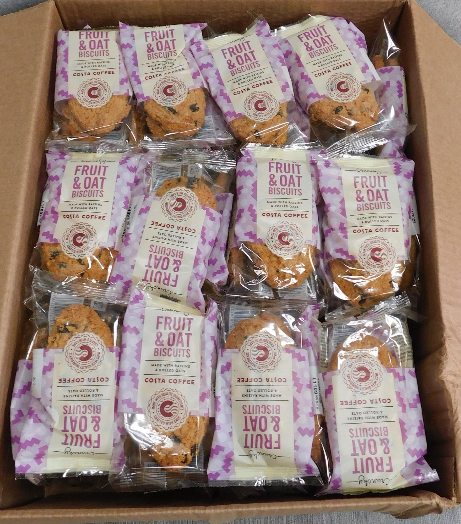 Costa Coffee Fruit & Oat Biscuits 01/24 Dated