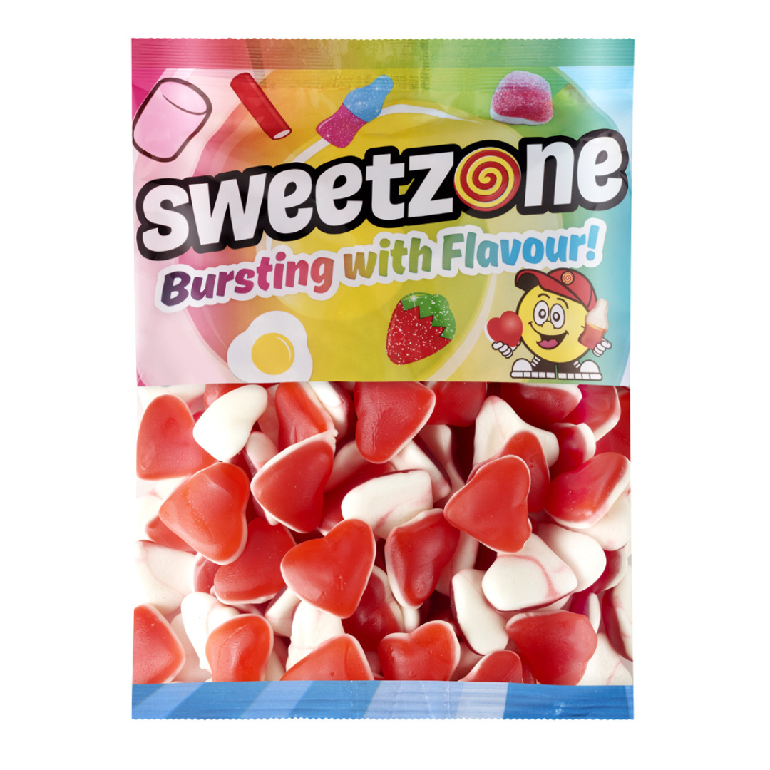 Sweetzone Strawberry & Cream Hearts 1kg