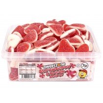 Sweetzone Fizzy Strawberry & Cream Hearts Tub