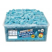 Sweetzone Fizzy Blue Raspberry Bottles Tub