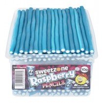 Sweetzone Blue Raspberry Pencils x100 Tub