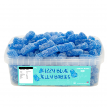 Fizzy Blue Jelly Babies Candy Crave Tub 600g