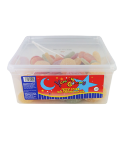 Yummy Gummy Fizzy Coins 800g Tub