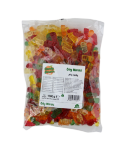 Yummy Gummy Oily Worms 1kg