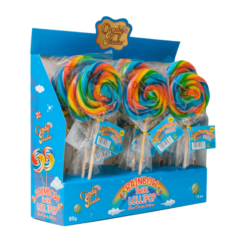 Candy Paradise Rainbow Swirl Lollipop