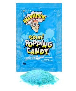 Warheads Sour Popping Candy Blue Raspberry Pouch