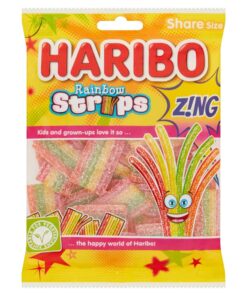 Haribo Rainbow Strips Z!ng Share Bags 130g