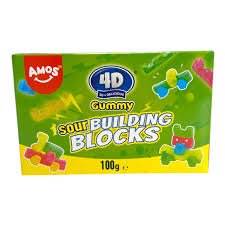 Amos 4D Gummy Sour Building Blocks