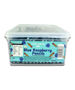 Candycrave Blue Raspberry Pencils Tub 100 Count