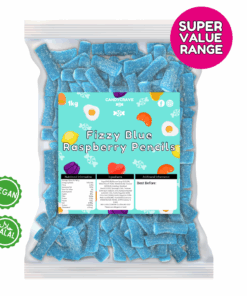 Candycrave Fizzy Blue Raspberry Pencils